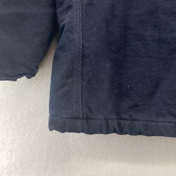 Carhartt Men's Navy Blue Zip-up Duck Arctic Coat Quilt Jacket C26-MDT Sz 2XL NWT - Picture 8 of 9
